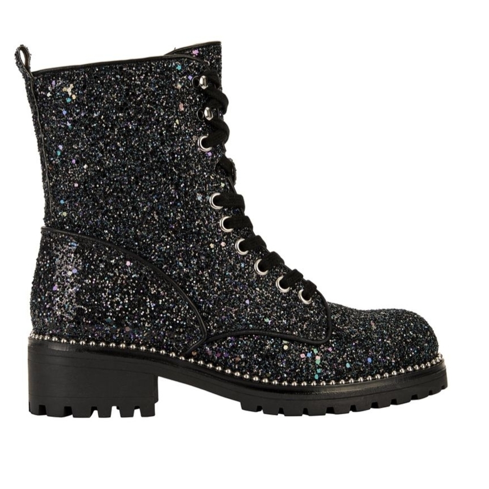 Portland Boot Company Women's Glitter Lace Up Boot Size 8 - NWTs